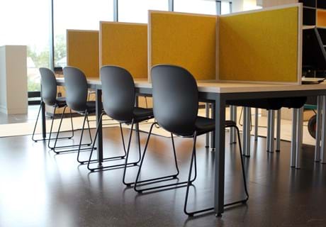 bordskærm opklæbet bordskærm i filt